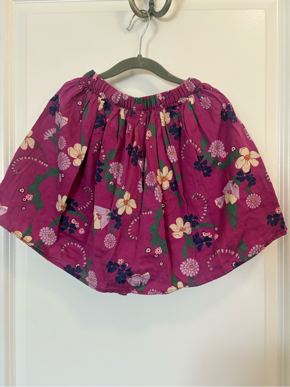 Tea Collection Girls Purple Floral Skirt Size 7